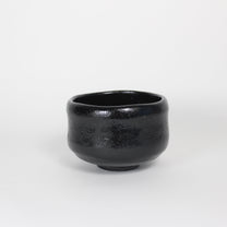 Japanese Kuro Rakuyaki Ceramic Tea Bowl