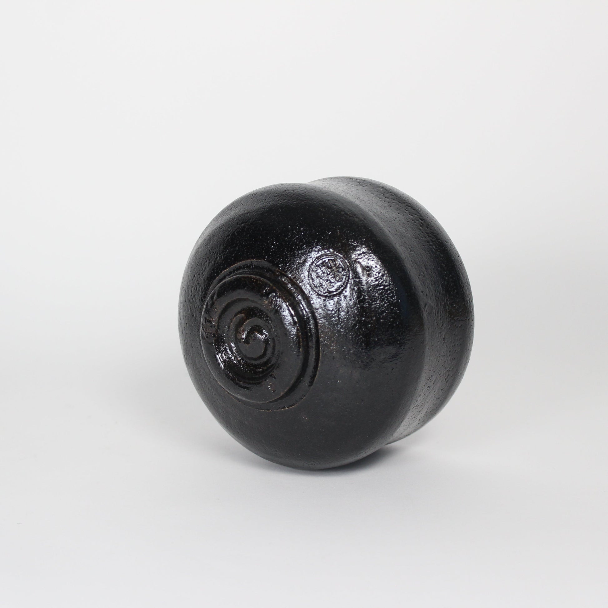 Japanese Kuro Rakuyaki Ceramic Tea Bowl