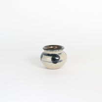 Japanese Yomitan-yaki Ceramic Mini Jar II/Chasen Holder
