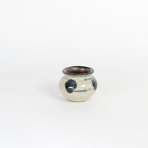 Japanese Yomitan-yaki Ceramic Mini Jar II/Chasen Holder