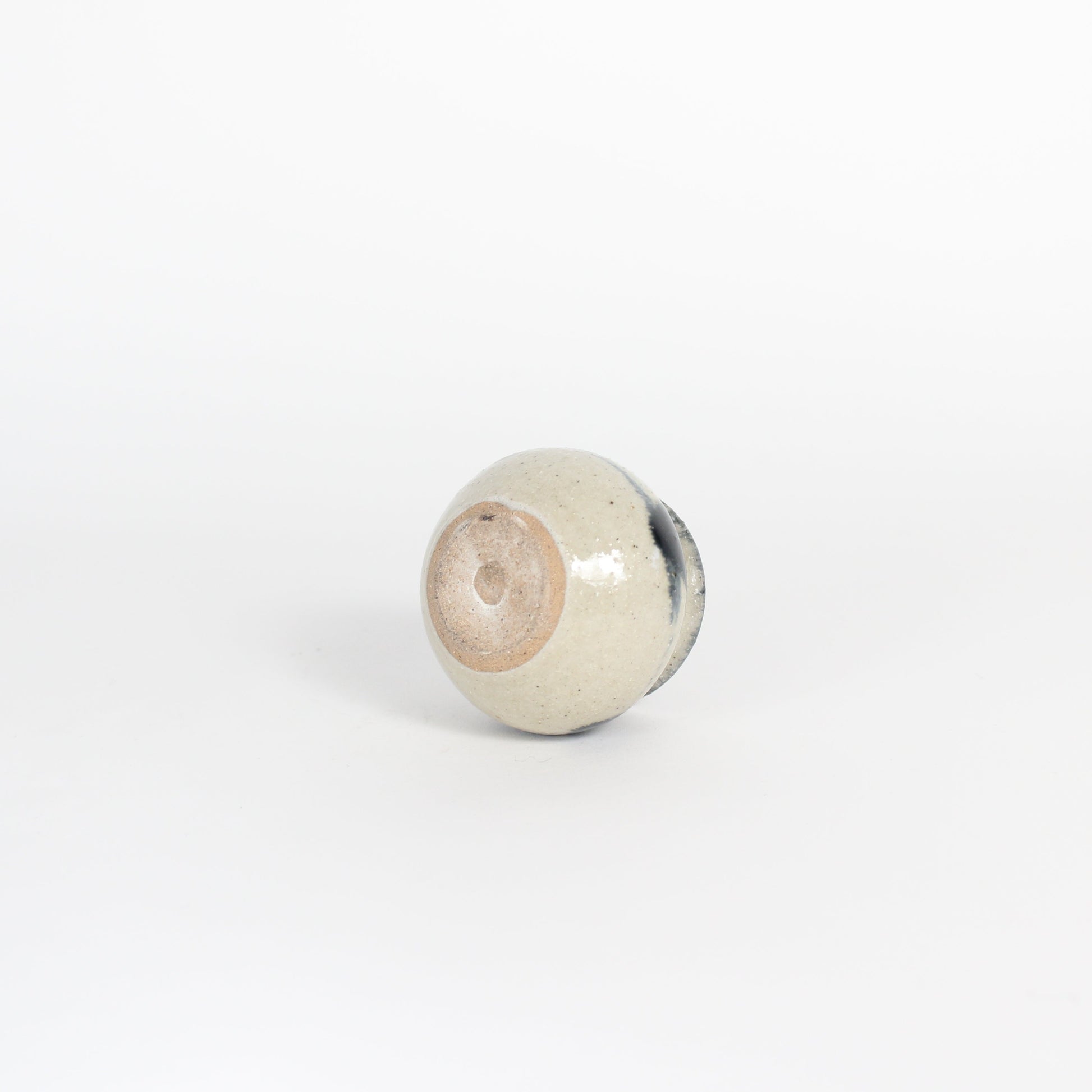 Japanese Yomitan-yaki Ceramic Mini Jar II/Chasen Holder