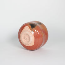 Japanese Aka Raku Ceramic Tea Bowl