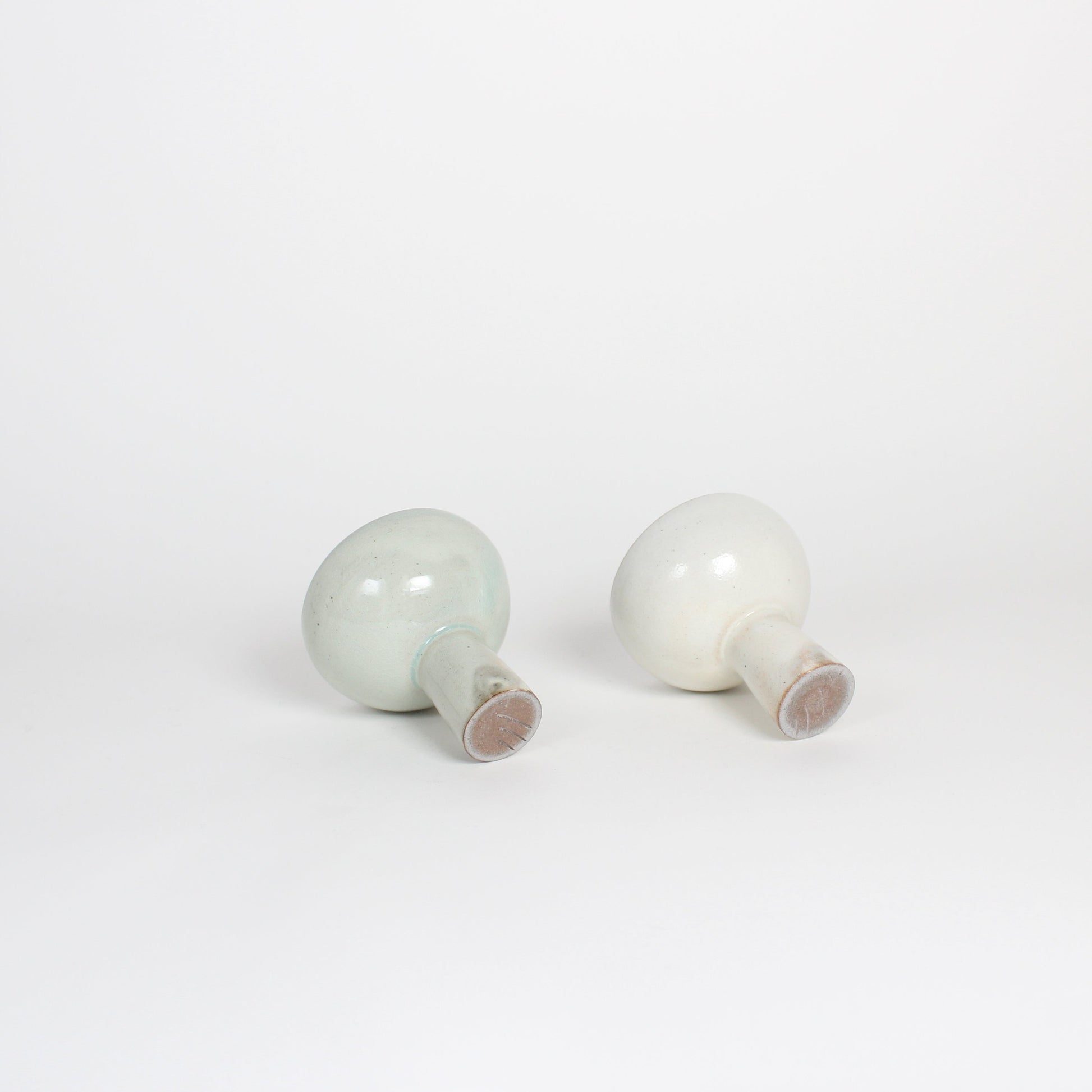 Korean Buncheong/Celadon Ceramic High-Footed Cup