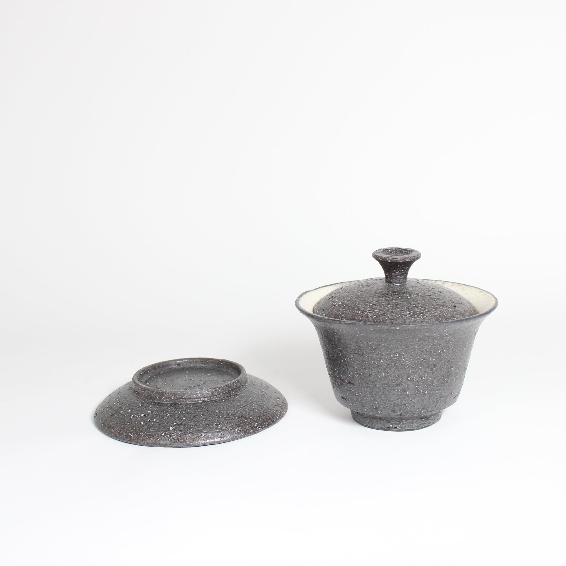 Korean Heugja Ceramic Black Gaiwan, L
