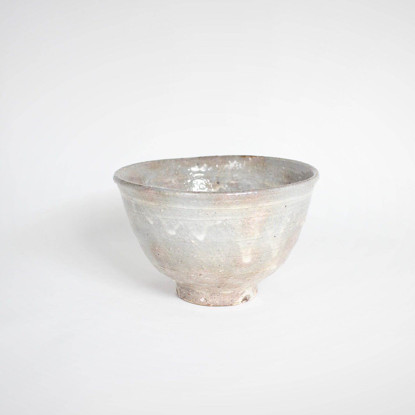 Japanese Shigaraki Ash-Glazed Matcha Bowl
