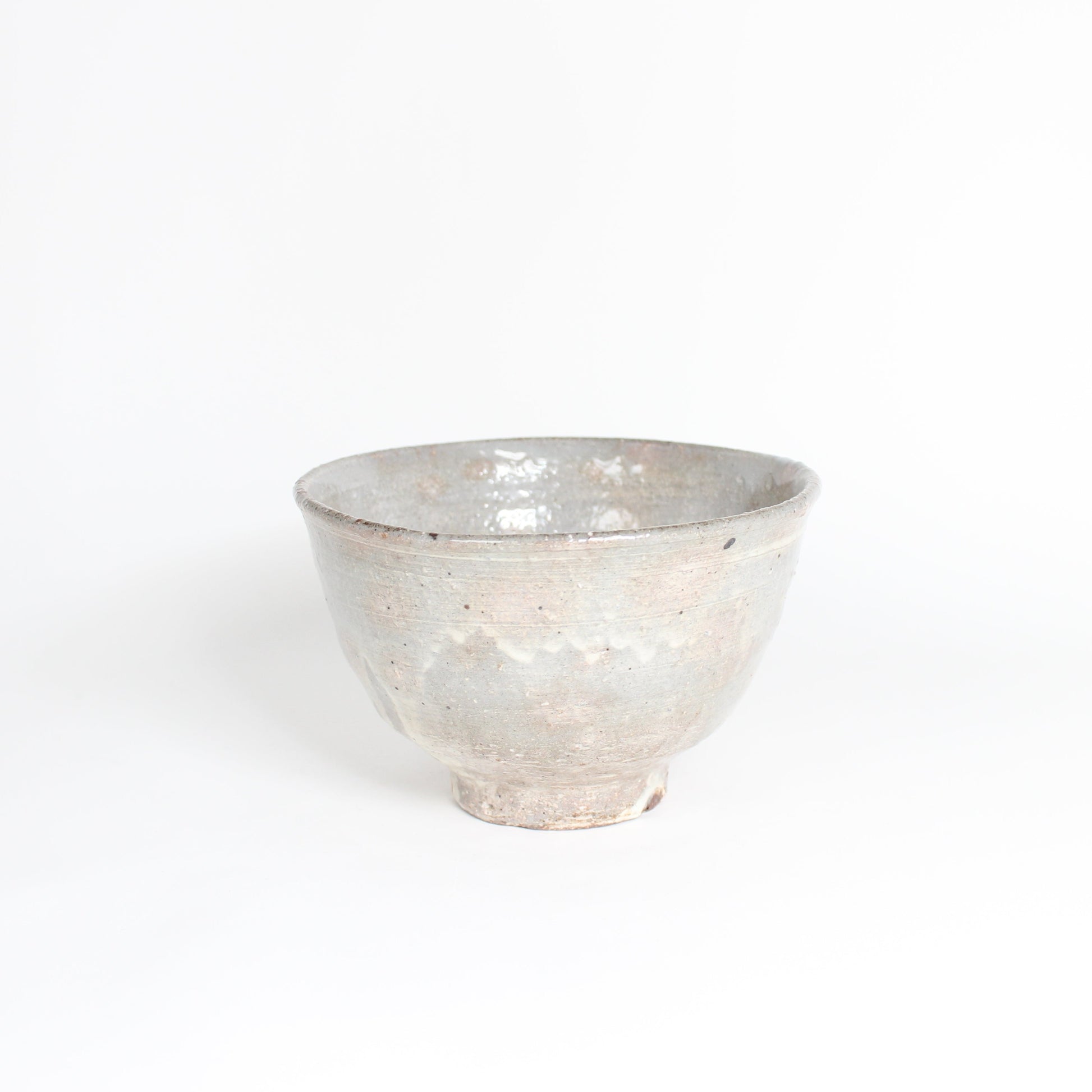 Japanese Shigaraki Ash-Glazed Matcha Bowl