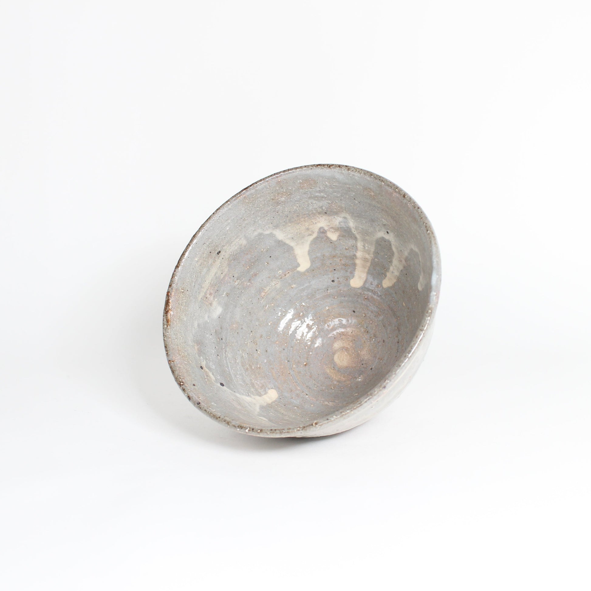 Japanese Shigaraki Ash-Glazed Matcha Bowl