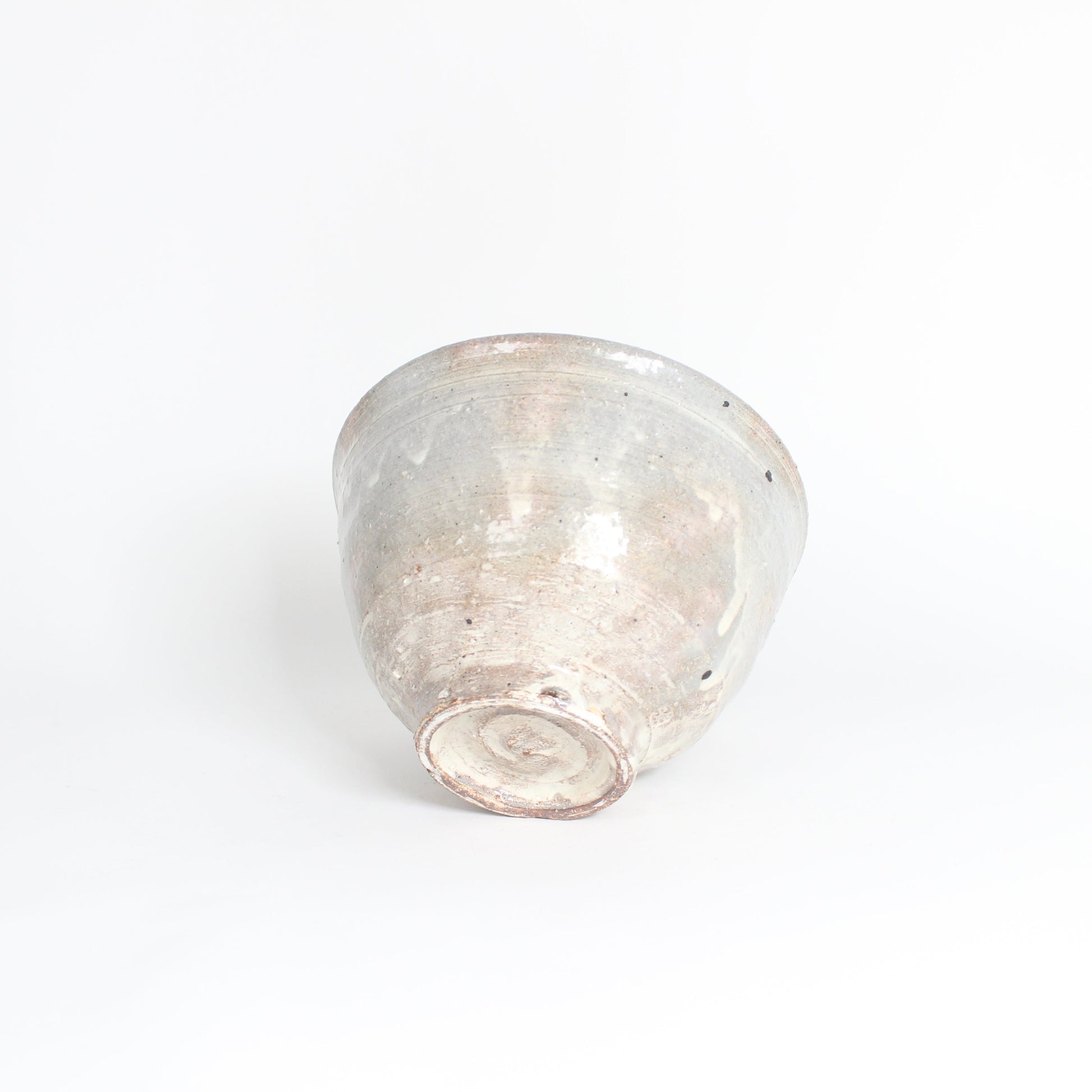Japanese Shigaraki Ash-Glazed Matcha Bowl