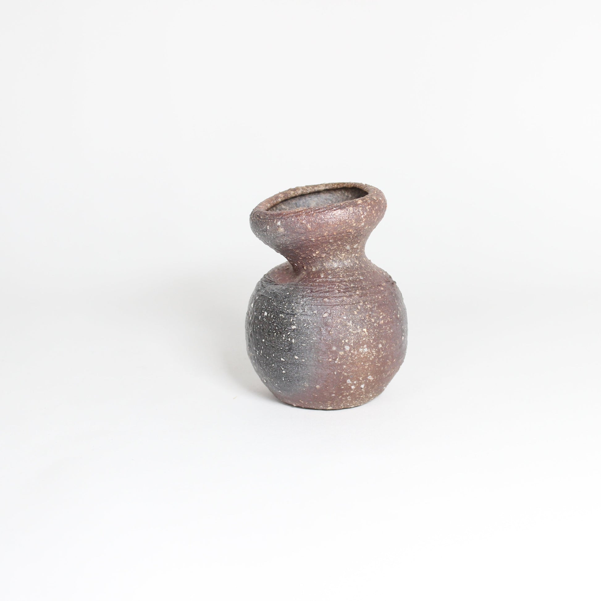 Japanese Shigaraki Ceramic Mini Vase, II