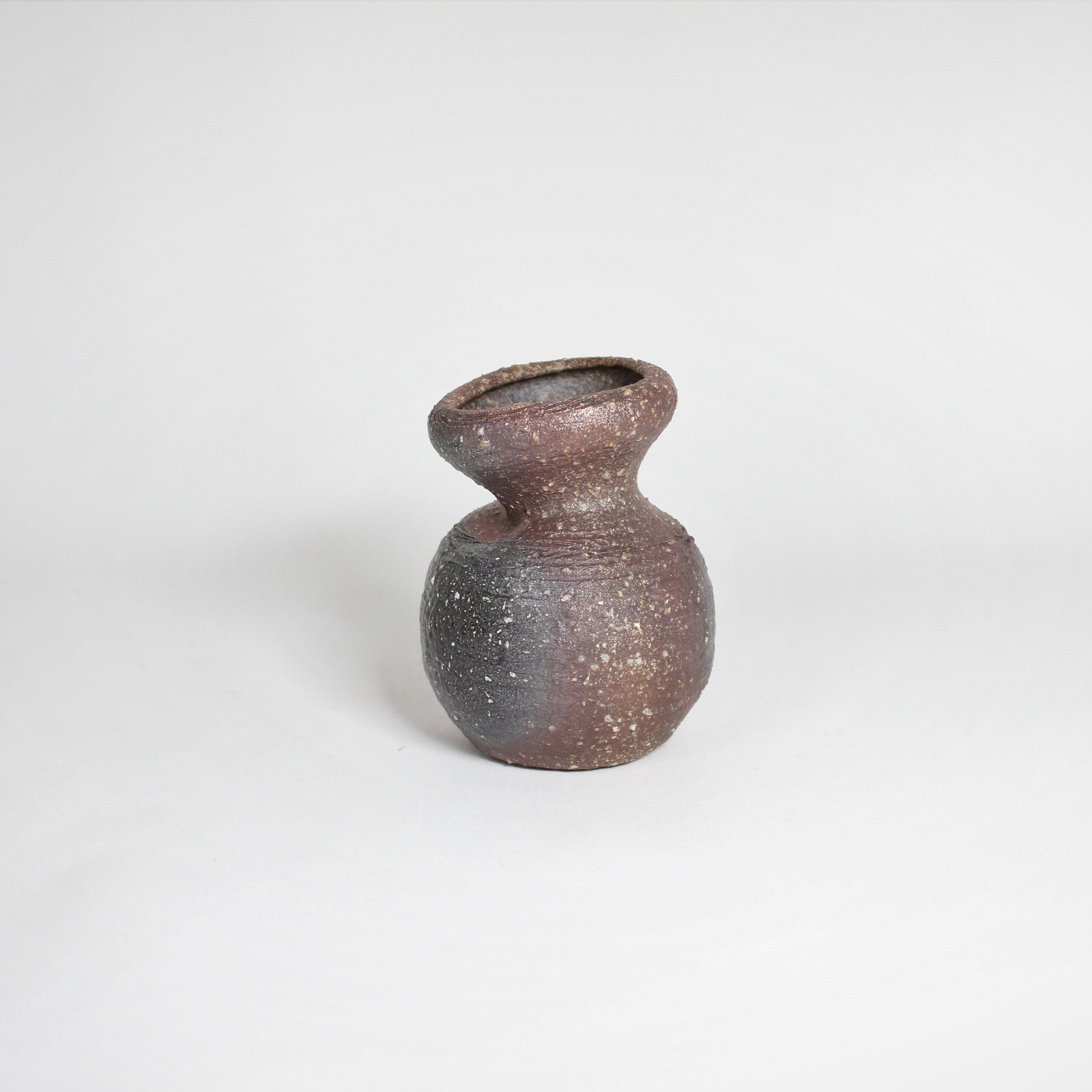 Japanese Shigaraki Ceramic Mini Vase, II