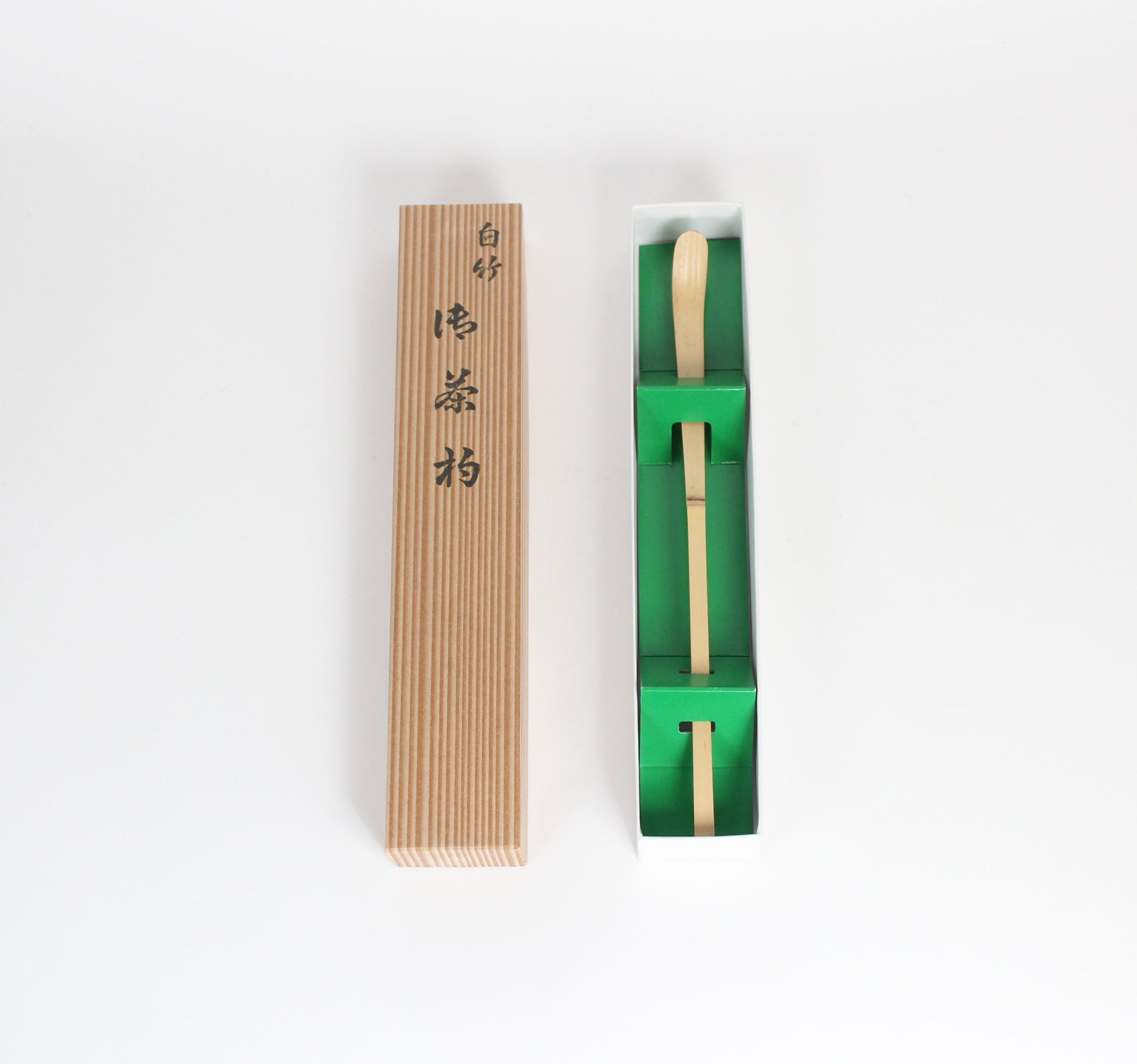 Japanese Shiratake White Bamboo Chashaku/Matcha Tea Scoop by Yasaburo Tanimura