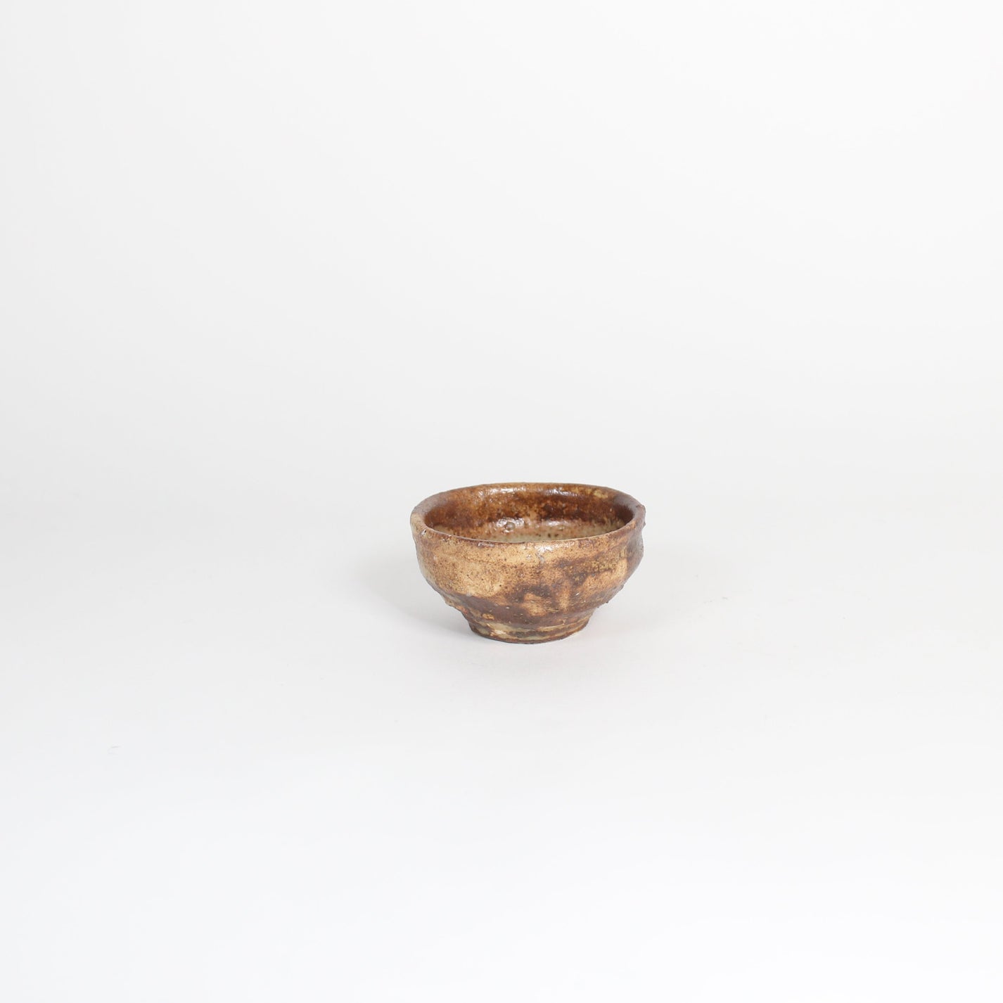 Japanese Shigaraki Ceramic Guinomi Sake Cup