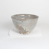 Japanese Shigaraki Ash-Glazed Matcha Bowl