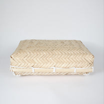 Handcrafted Woven Lidded Bamboo Baskets, M