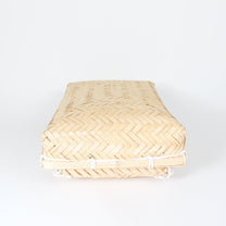 Handcrafted Woven Lidded Bamboo Baskets, M