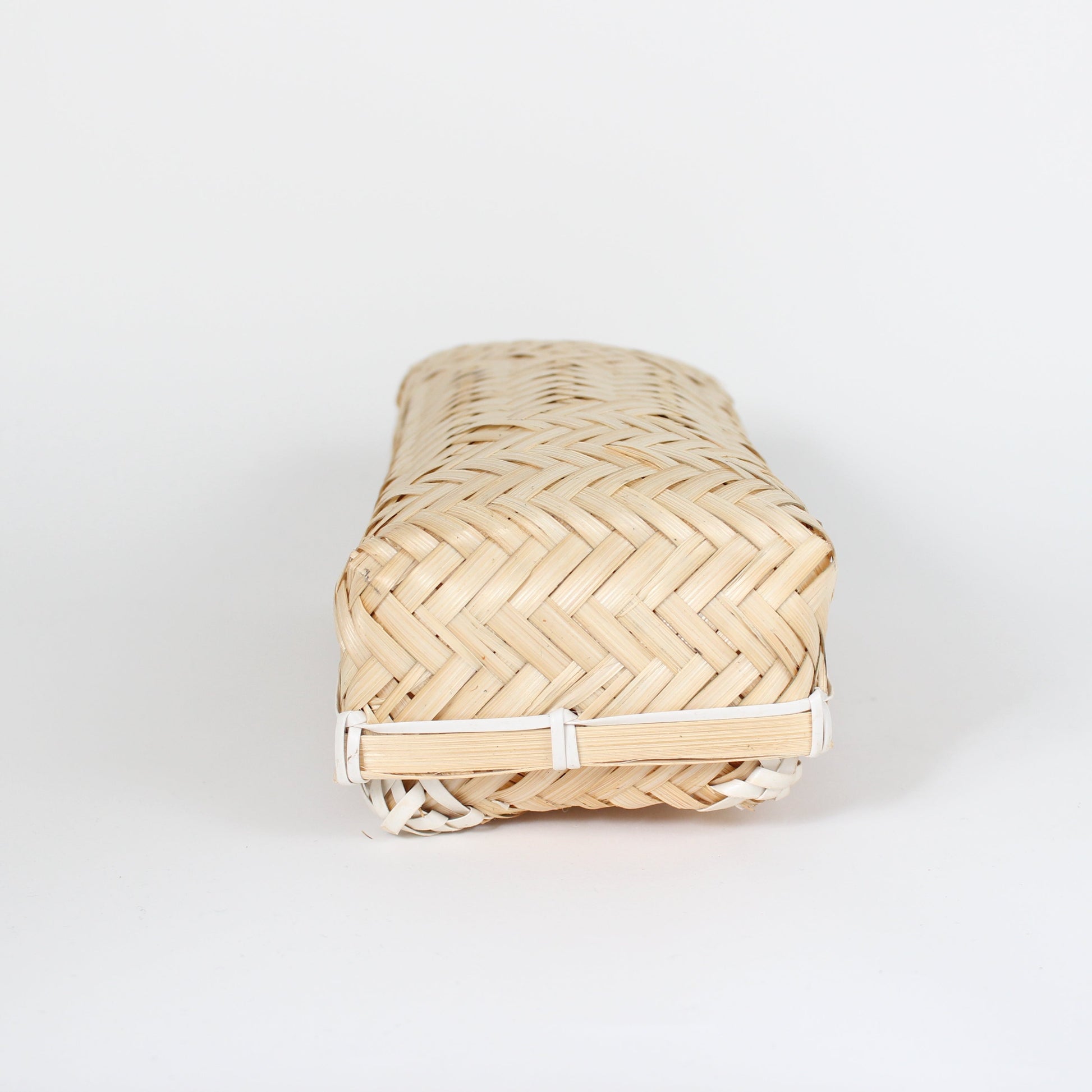 Handcrafted Woven Lidded Bamboo Baskets, S