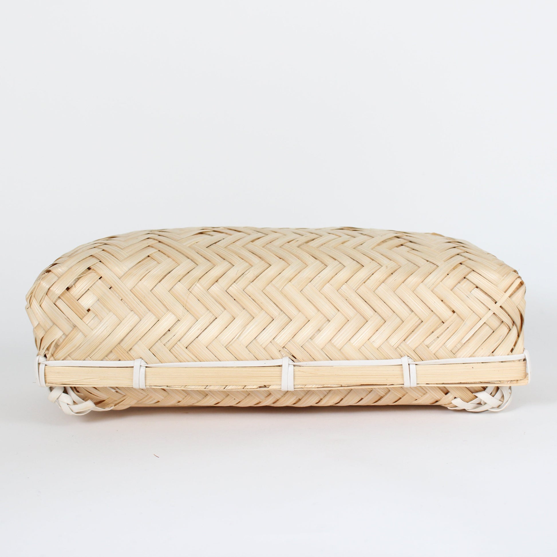 Handcrafted Woven Lidded Bamboo Baskets, S