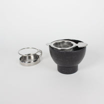 Japanese Stainless Steel Shell Motif Tea Strainer &amp; Stand