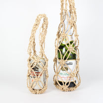 Japanese Rice Straw Binkago Bottle Bag, 2 Sizes