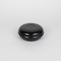 Japanese Urushi Lacquered Wooden Round Box, Kudzu Flower Motif