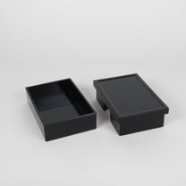 Japanese Urushi Lacquered Wooden Business Card Case, Crane Motif