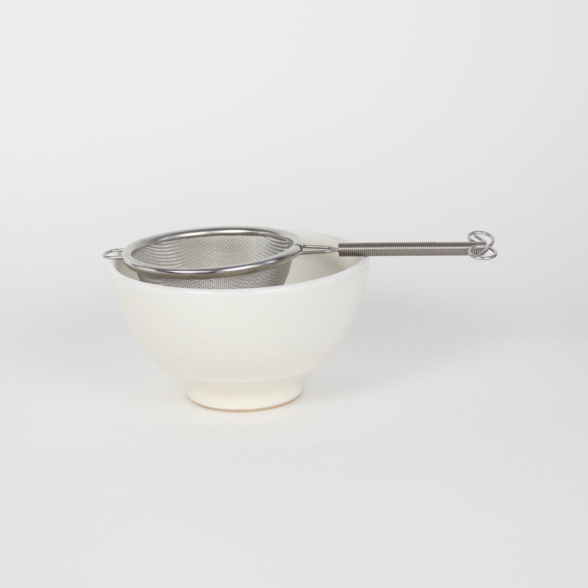 Japanese Porcelain Hime Chawan Tea Bowl, Kohiki White