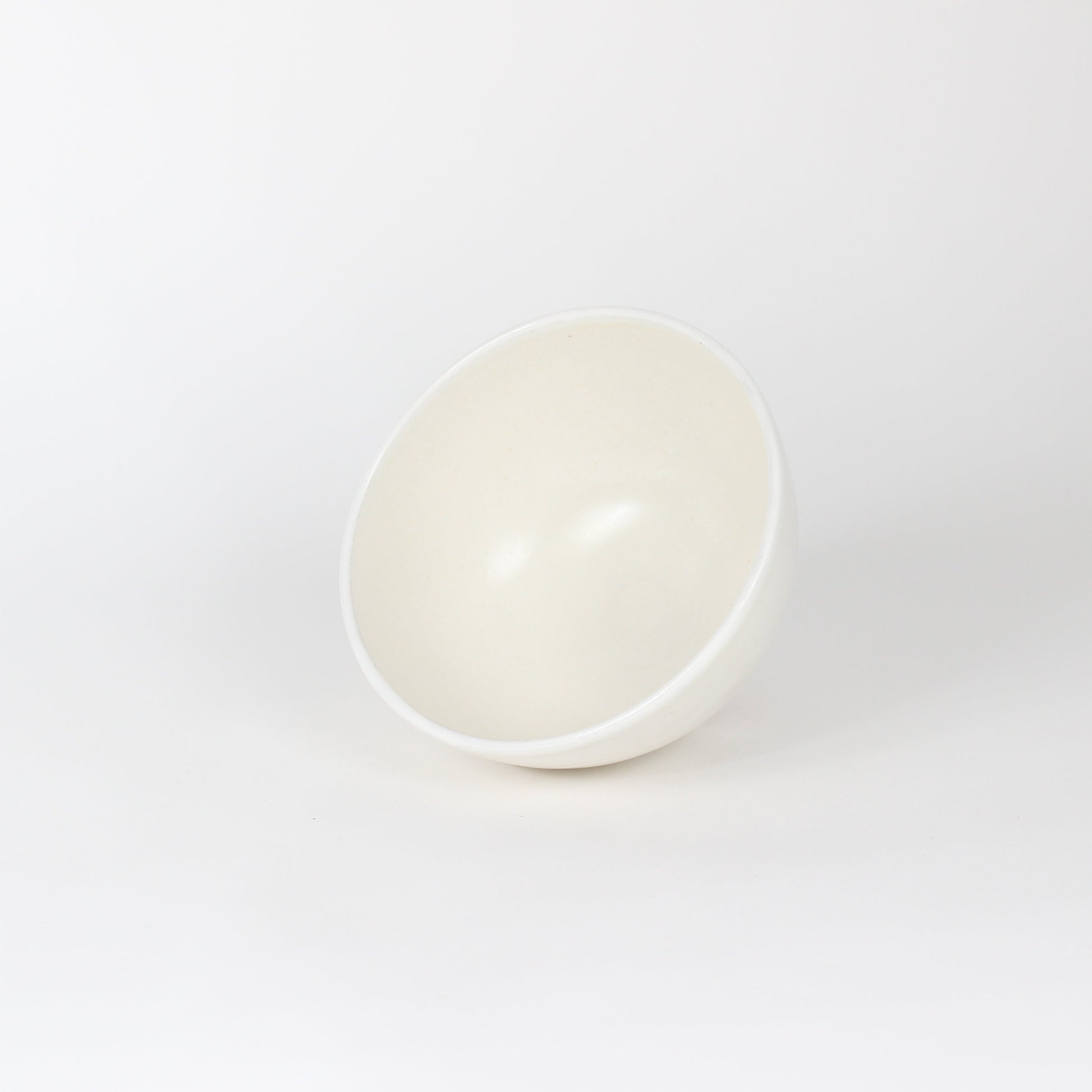 Japanese Porcelain Hime Chawan Tea Bowl, Kohiki White