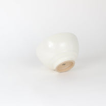 Japanese Porcelain Hime Chawan Tea Bowl, Kohiki White