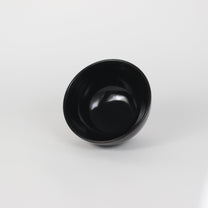 Japanese Porcelain Hime Chawan Tea Bowl, Black