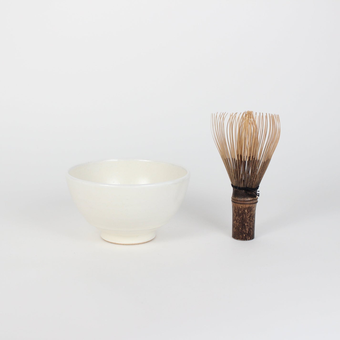 Japanese Porcelain Hime Chawan Tea Bowl, Kohiki White