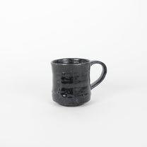 Japanese Mino-Yaki Ceramic Black Mug