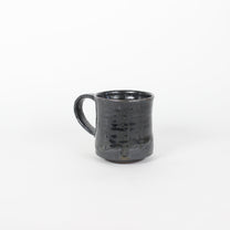 Japanese Mino-Yaki Ceramic Black Mug