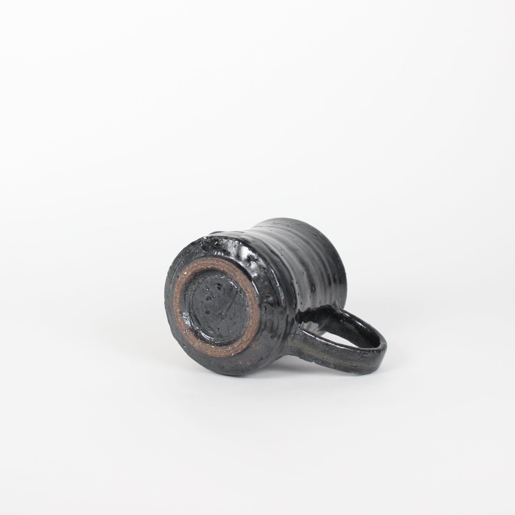 Japanese Mino-Yaki Ceramic Black Mug