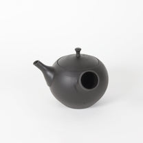 Japanese Tokoname Ceramic Round Kyusu Teapot