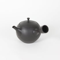 Japanese Tokoname Ceramic Round Kyusu Teapot