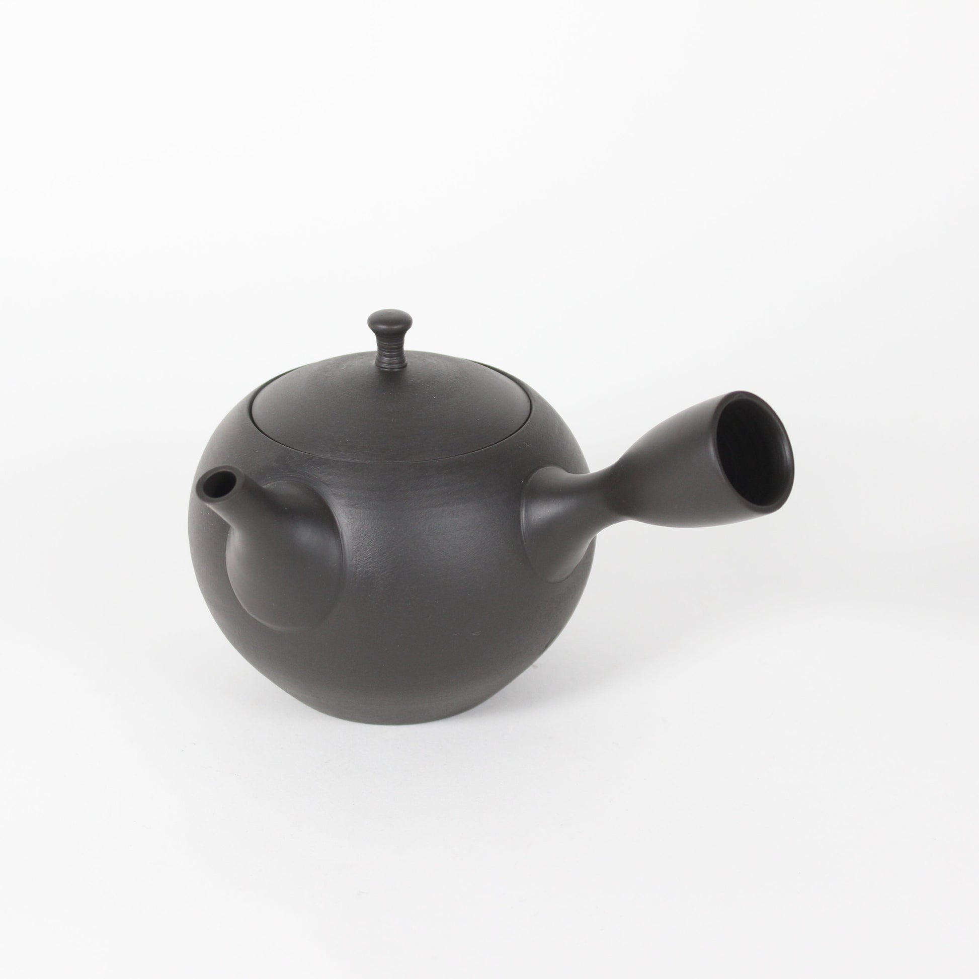 Japanese Tokoname Ceramic Round Kyusu Teapot