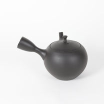 Japanese Tokoname Ceramic Round Kyusu Teapot