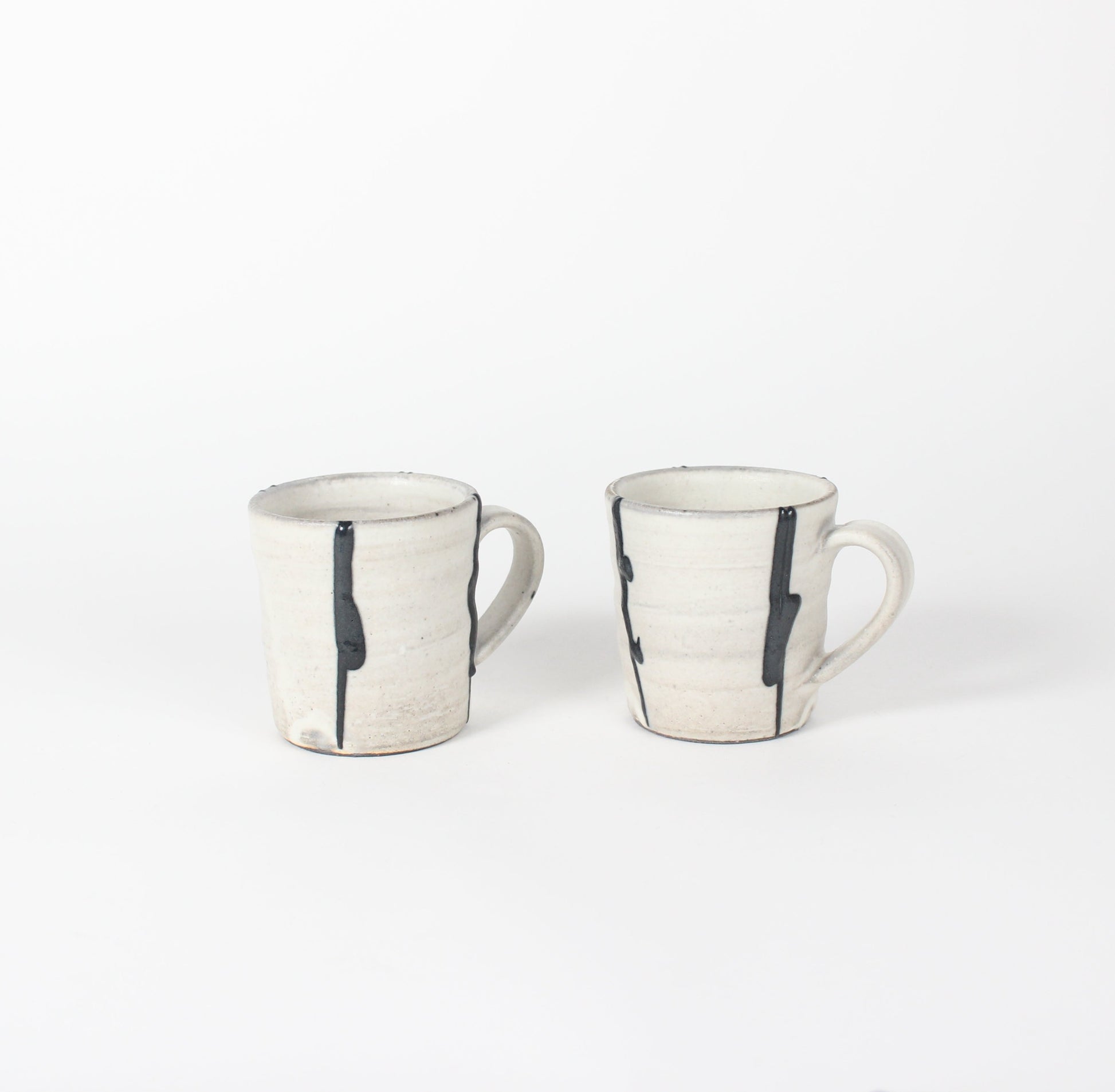 Japanese Shigaraki Itchin-Gaki Ceramic Espresso Cups (Set)