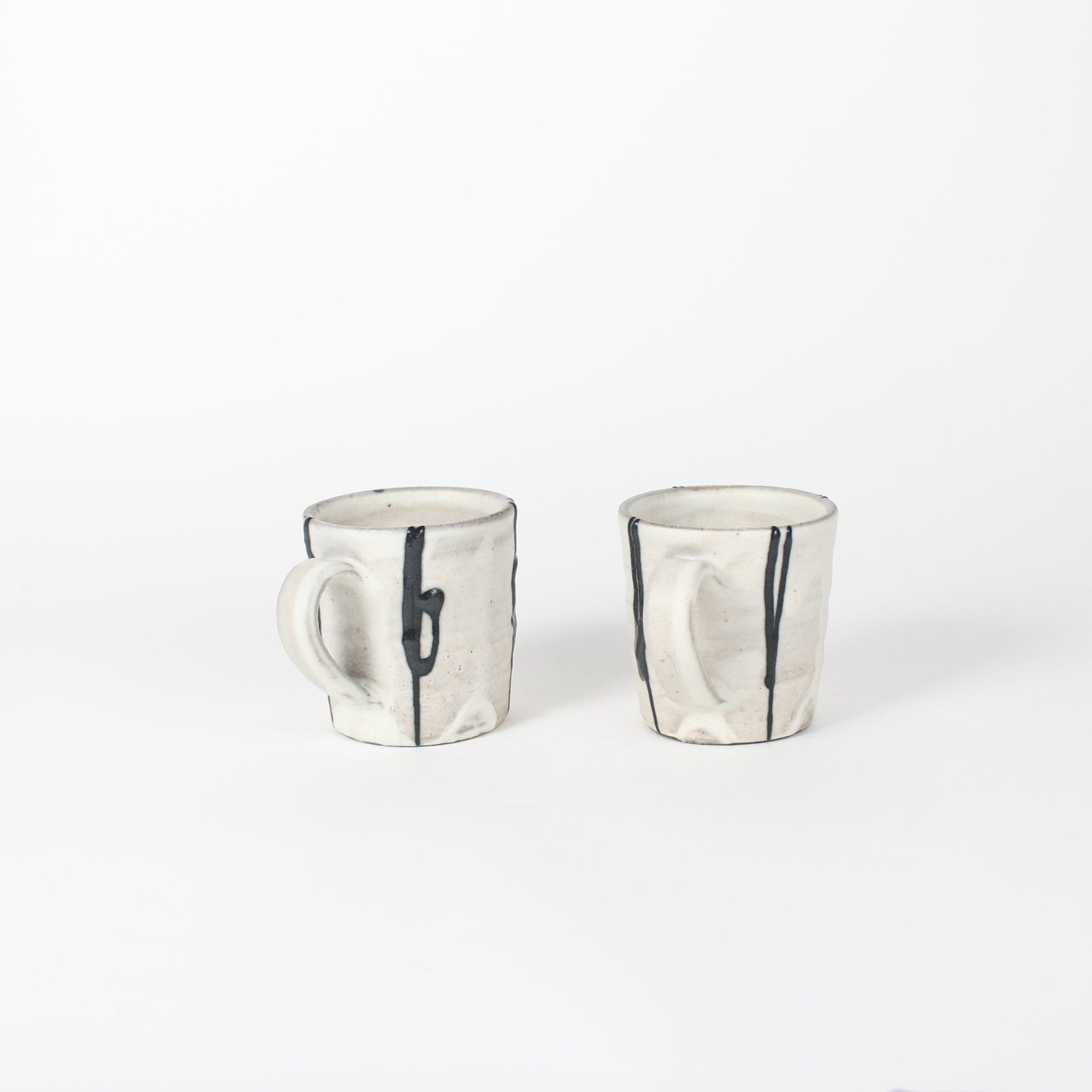 Japanese Shigaraki Itchin-Gaki Ceramic Espresso Cups (Set)