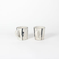 Japanese Shigaraki Itchin-Gaki Ceramic Espresso Cups (Set)