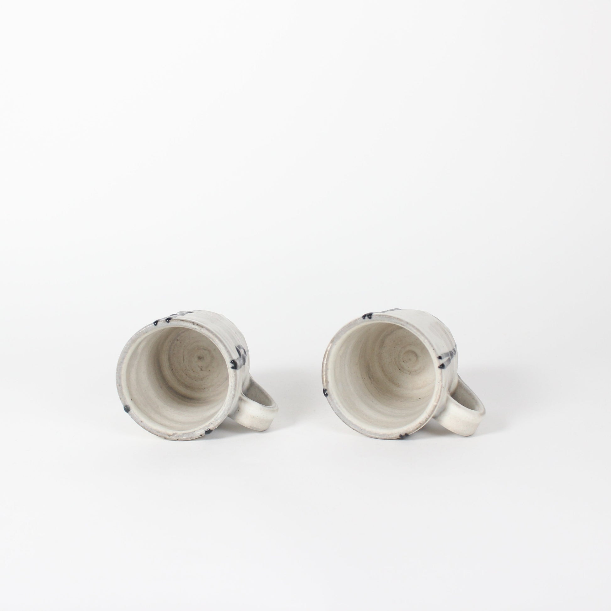 Japanese Shigaraki Itchin-Gaki Ceramic Espresso Cups (Set)
