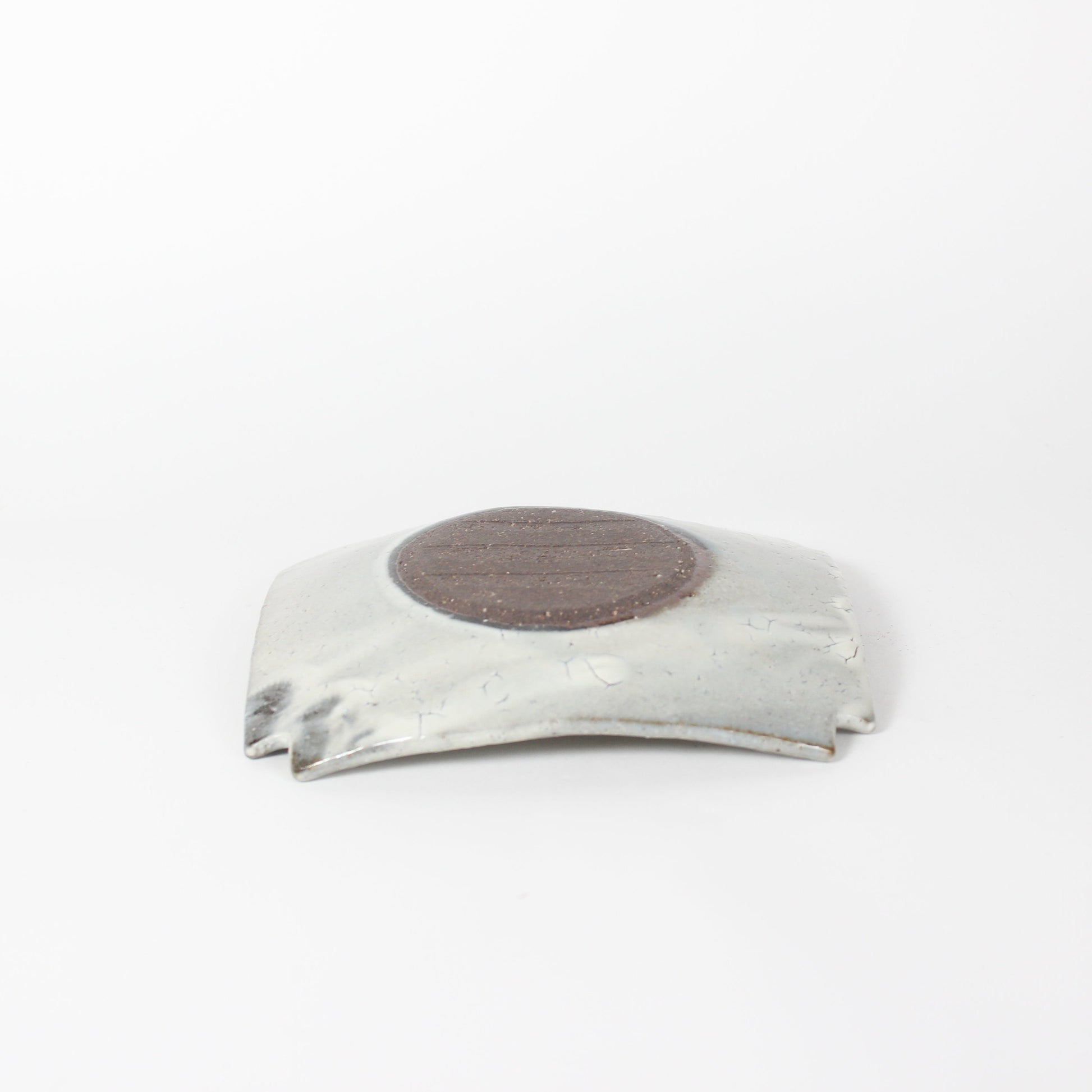 Japanese Kohiki Mino-Yaki Square Plate