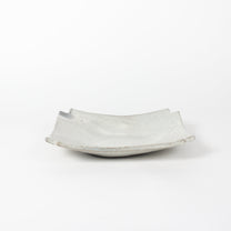 Japanese Kohiki Mino-Yaki Square Plate