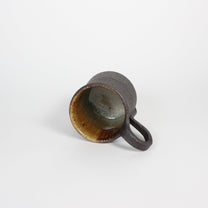 Japanese Shigaraki Ceramic Coffee Mug, Brown