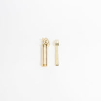 Japanese Brass Azmaya Petite Forks, Set of 5