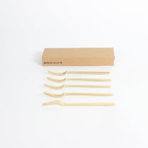 Japanese Brass Azmaya Petite Forks, Set of 5