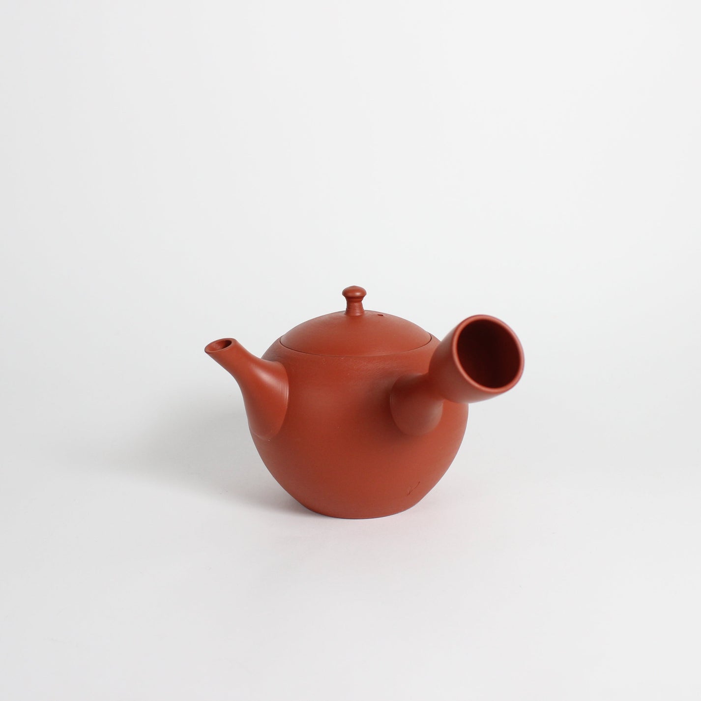 Japanese Tokoname Ceramic Round Kyusu Teapot