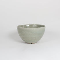 Japanese Shigaraki Green Ceramic Matcha Bowl