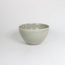 Japanese Shigaraki Green Ceramic Matcha Bowl