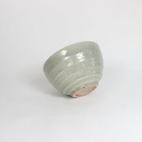 Japanese Shigaraki Green Ceramic Matcha Bowl